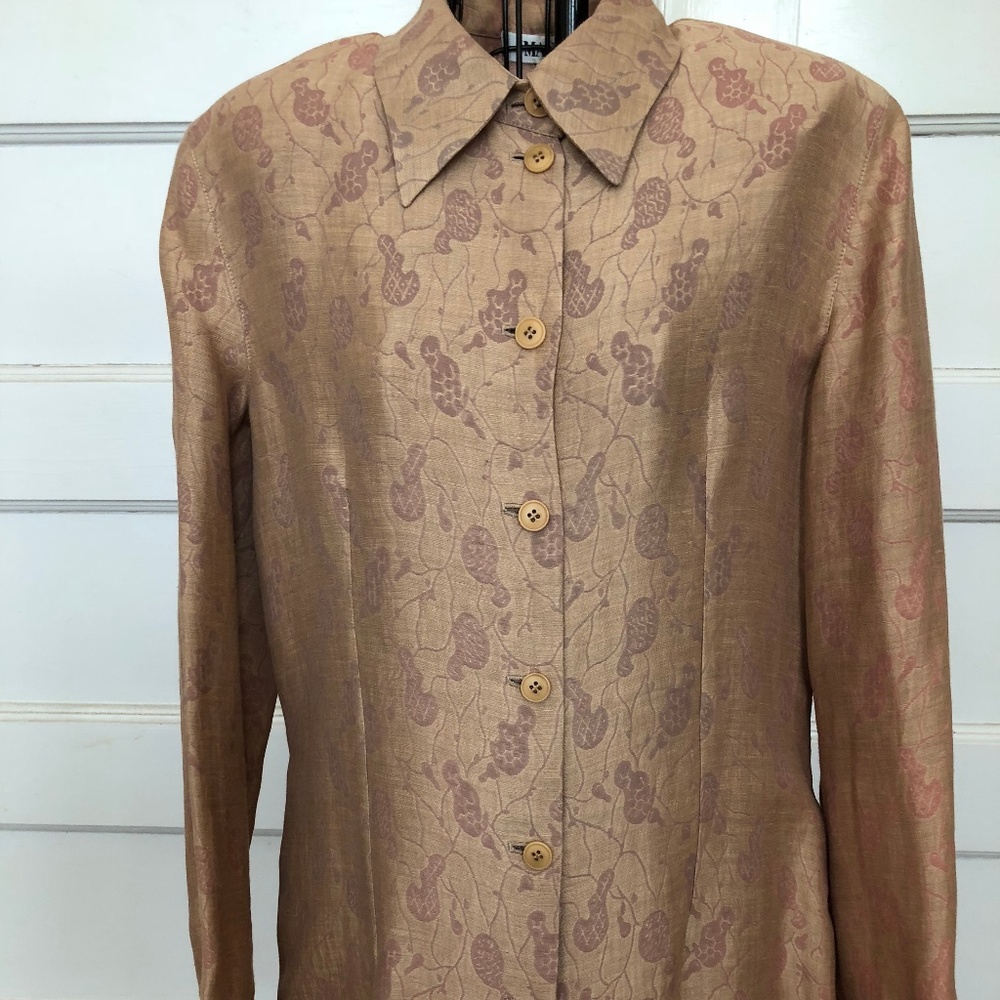 MANI from Giorgio Armani Damask Floral Dress sz 8